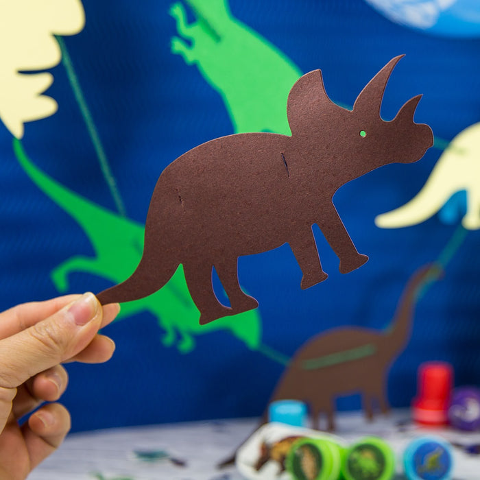 Dino Girlande 4m Dinosaurier Kinderzimmer Deko Kinder Geburtstag Party