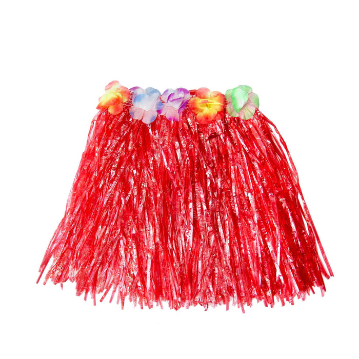 Hula Rock Hawaii-Rock Damen Hawaii Party Beachparty Fasching Karneval Mottoparty - rot