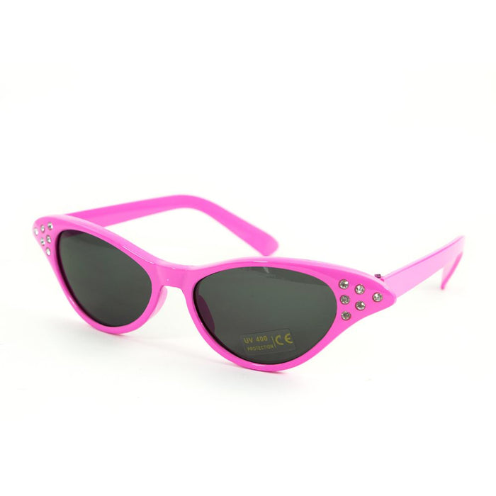 Sonnenbrille Retro Vintage 50er 60er Jahre Stil Damen - rosa