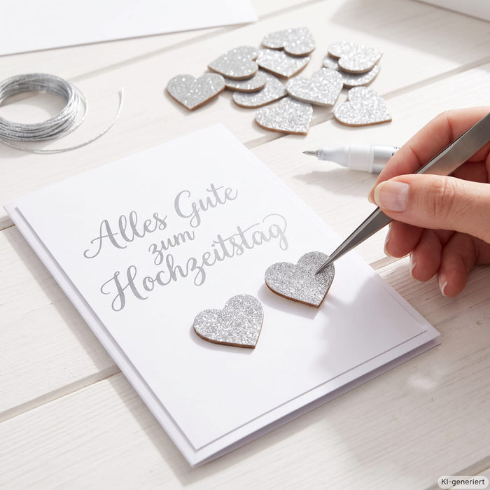 25 Holz Herzen silber Glitzer Konfetti Holzdeko Tischdeko Streudeko für JGA Hochzeit Valentinstag Party zum Basteln