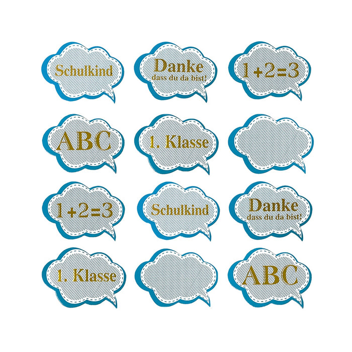 Schuleinführung Schulanfang Einschulung Deko Set - Schulkind Folienballon + 2 Girlanden + 2 Konfetti Sets