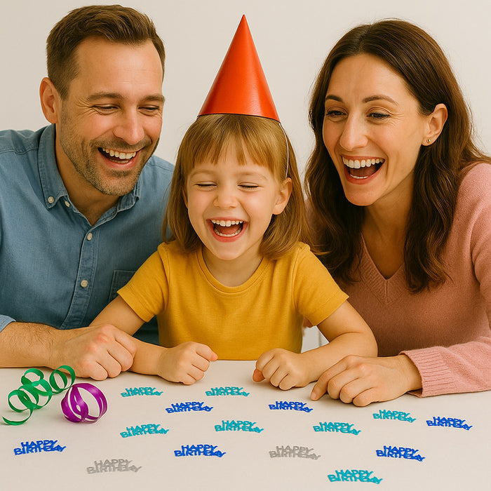 Konfetti Happy Birthday Geburtstag Jubiläum - 2500 Stück - Streudeko Streuteile Deko