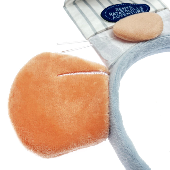 Haarreif Ratten Ohren mit Kochmütze Haarreifen für Fasching Karneval Kostüm Accessoire - grau