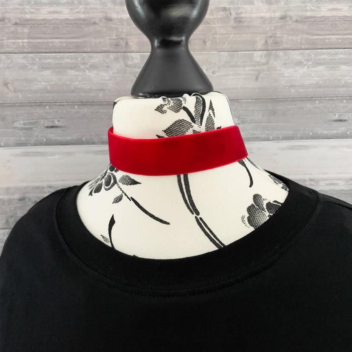 Halsband Halskette Kette für Damen Mädchen Choker JGA Junggesellinnenabschied Party - rot