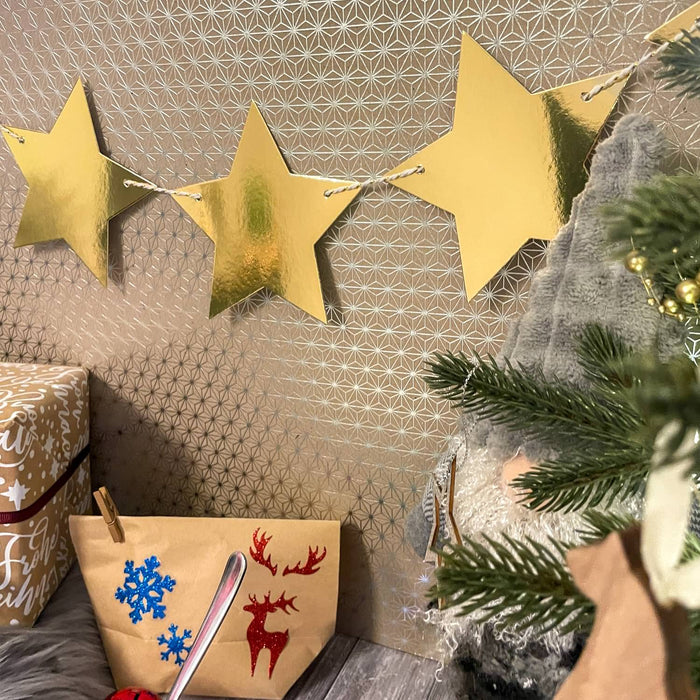 Schuleinführung Schulanfang Einschulung Deko Set - Schulkind Zuckertüten Stern Girlande + Zuckertüten Folienballon + Konfetti Ballon Set