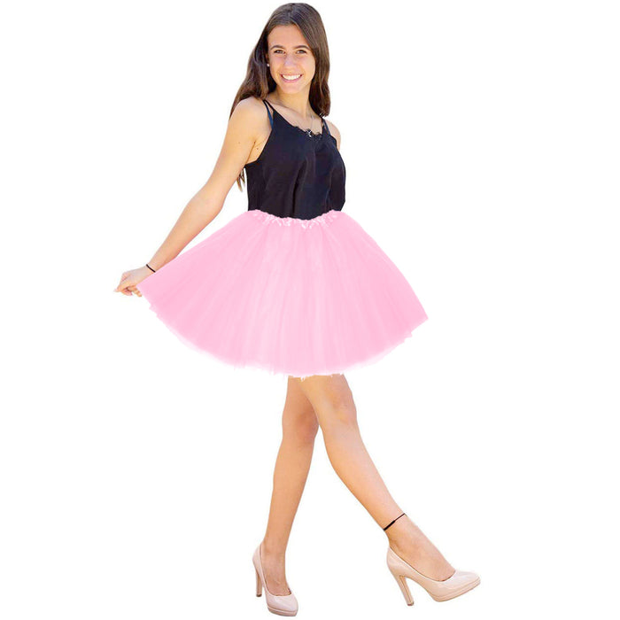 Tutu Tütü Damen Rock rosa Tüllrock Unterrock Kostüm Accessoire für Fasching Karneval 60 cm - 116 cm