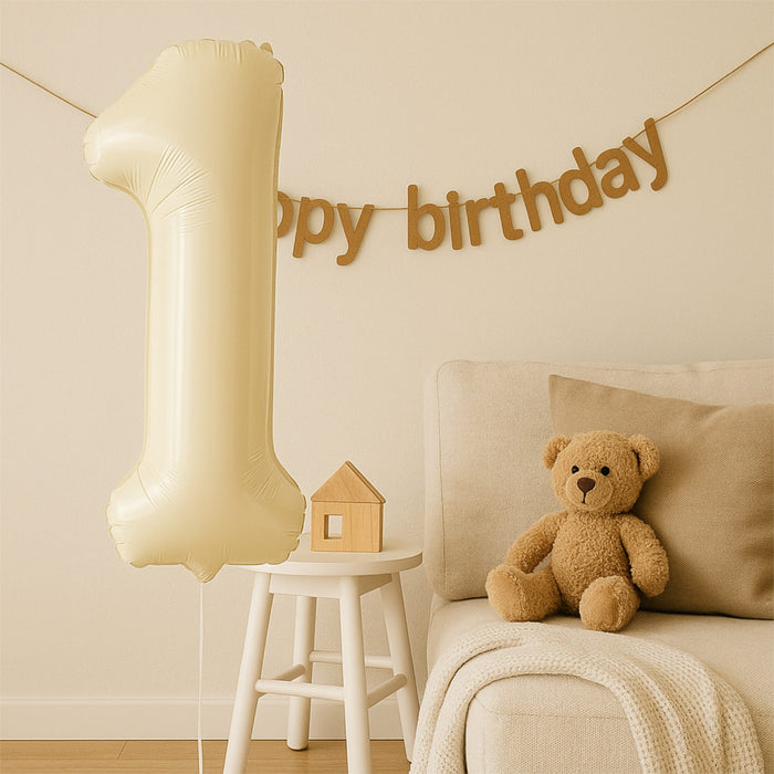 1x Folien Luftballon mit Zahl 1 für Geburtstag Jubiläum Party Deko Ballon