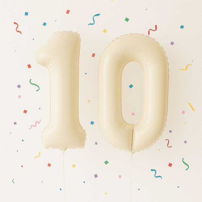 1x Folien Luftballon mit Zahl 0 für Geburtstag Jubiläum Party Deko Ballon