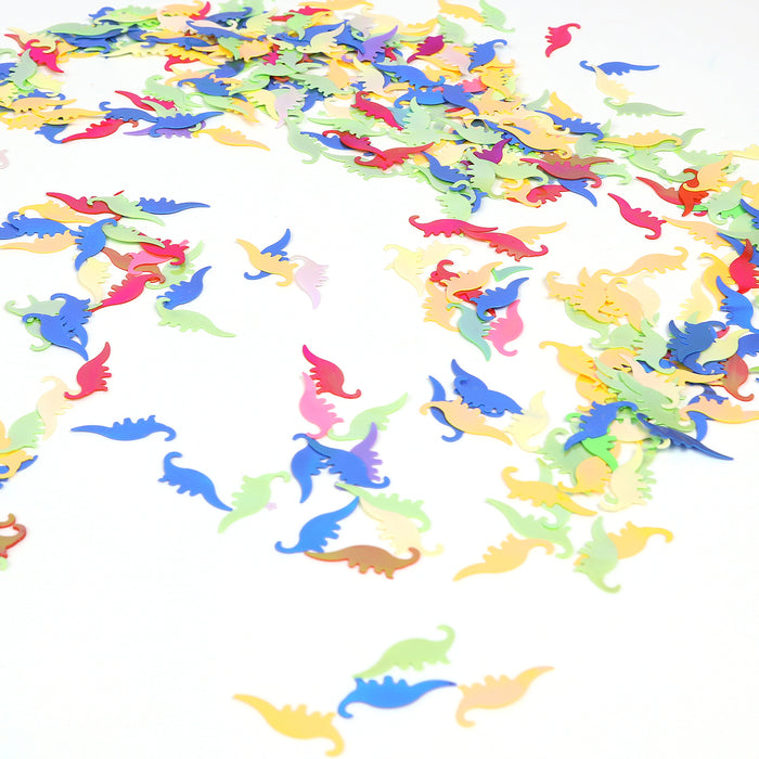 Dinosaurier Konfetti Set Bunt Dino als Streu Tischdeko Dekoration zu Kinder Geburtstag Motto Party DIY zum Basteln
