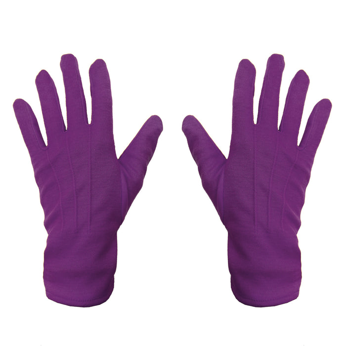 Handschuhe Herren und Damen Handschuh lila für Fasching Karneval Motto Party Kostüm Accessoire für Halloween