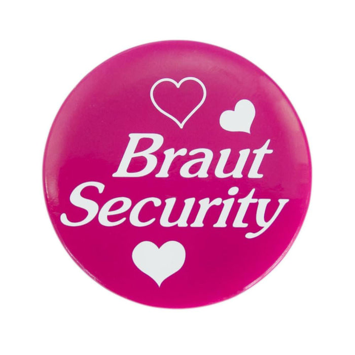 Button JGA Junggesellinnenabschied Hochzeit - Braut Security