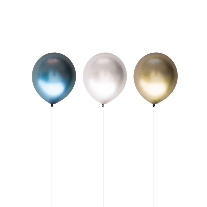 Luftballon Set 7 Stk. Geburtstag Party Hochzeit JGA Ballons Metallic bunt