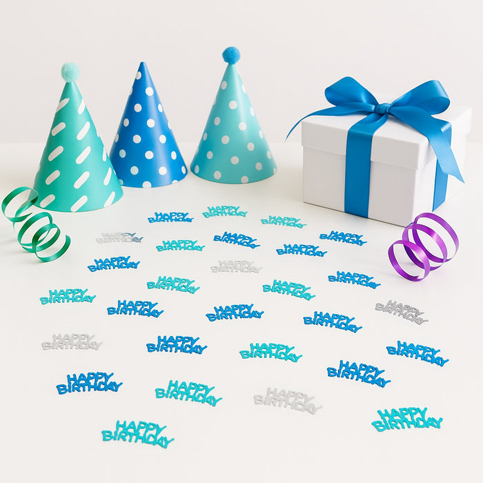 Konfetti Happy Birthday Geburtstag Jubiläum - 2500 Stück - Streudeko Streuteile Deko