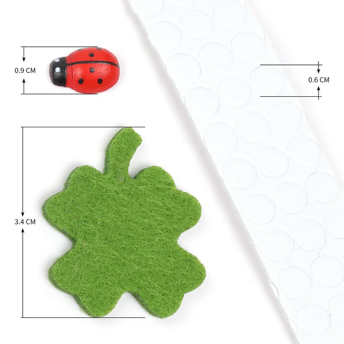 Marienkäfer + Kleeblatt Deko Set Konfetti Geburtstag Silvester Feier Party Glück Streu Geschenk Deko