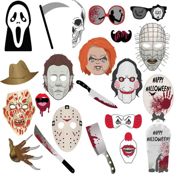 22 Fotorequisiten Foto Props Fotoaccessoires Halloween Masken