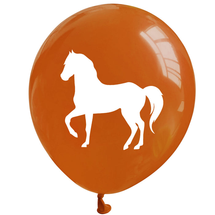 Pferde Western Party Kinder Geburtstag Deko Set - Girlande + Konfetti Set + 10 Luftballons