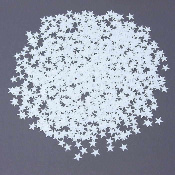 Stern Konfetti Über 500 Stk Tischdeko Geburtstag Weihnachten Fasching Karneval Party - weiß