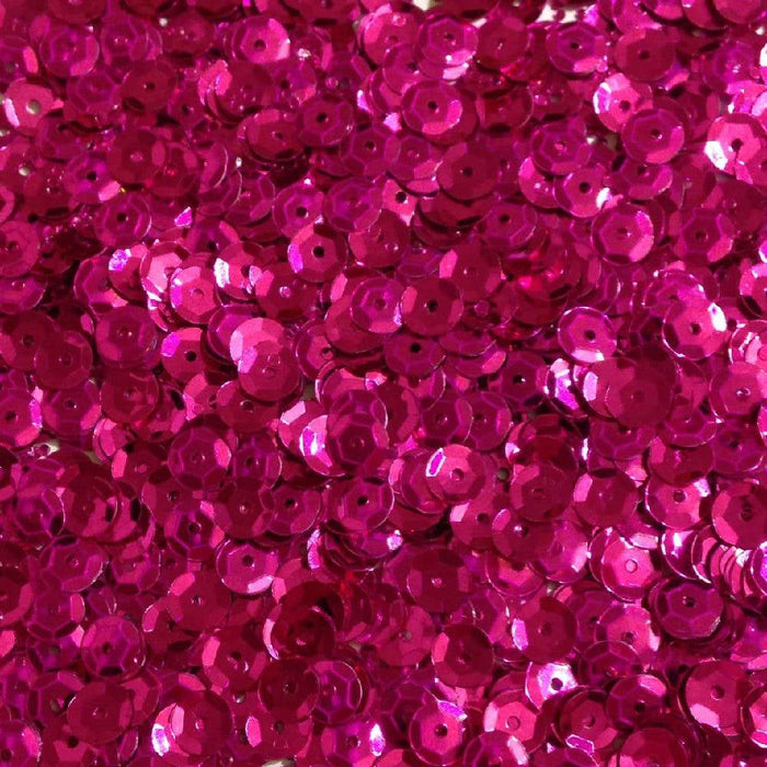 1400 Pailletten Konfetti gewölbt pink