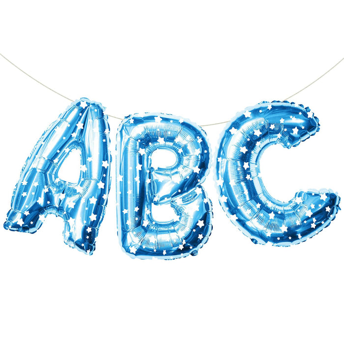 ABC Folienballon Girlande Schuleinführung Einschulung Schulanfang Feier Deko blau