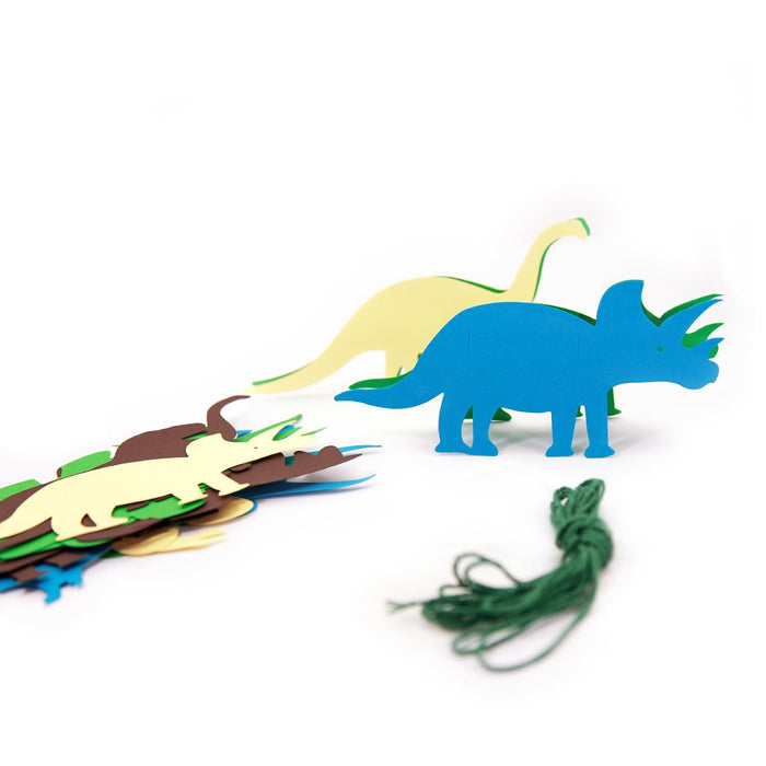 Dino Girlande 4m Dinosaurier Kinderzimmer Deko Kinder Geburtstag Party