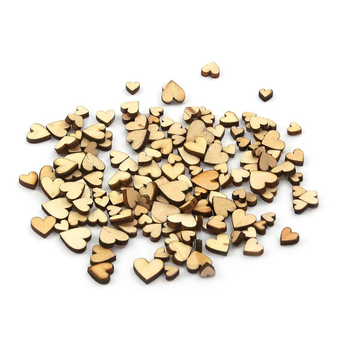 100 Holzherzen Mini Holz Herz Scheiben Holz Dekoration