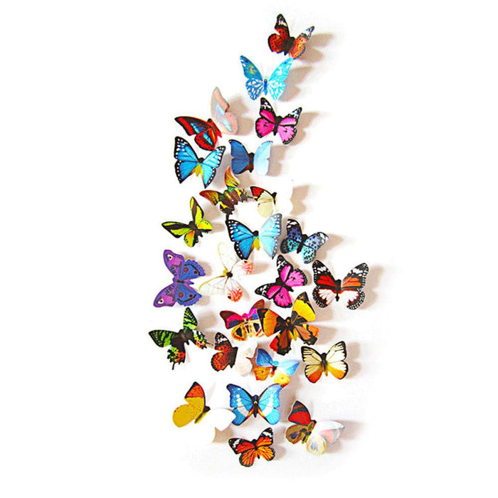 3D Schmetterlinge 12er Set Wandtattoo Wandsticker Wanddeko - Mix 3