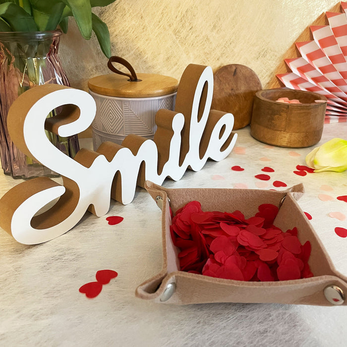 Filzschale DIY Dekoschale als Schlüsselablage Geld Ablage - beige