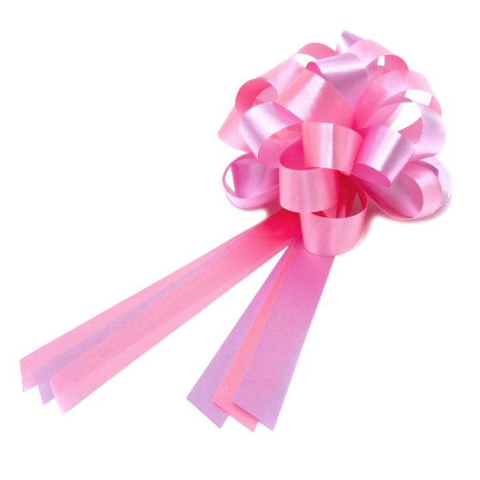 Geschenkschleife mit Geschenkband Groß Deko Schleifen - hellrosa rosa