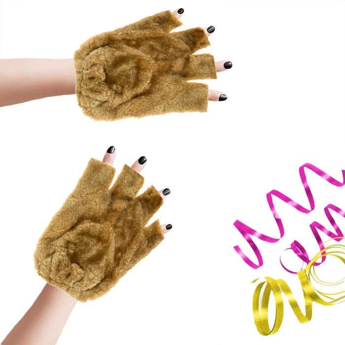 handschuhe mit tiermotiv Bärentatzen Handschuhe Tier Handschuhe für Bär Kostüm Accessoires Karn — Oblique Unique