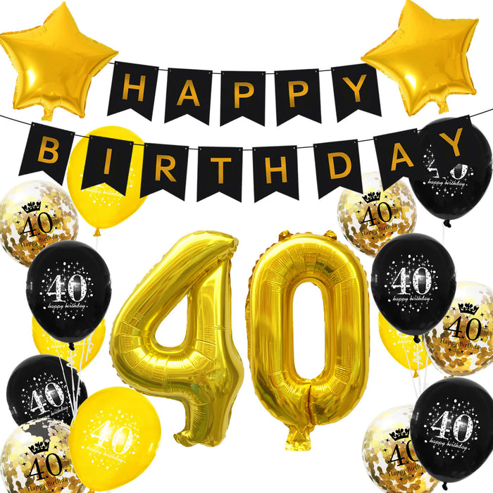 Produktbild von 12 Windlicht Tischdeko 40 Geburtstag, Deko 40. Geburtstag Frauen, 40. Geburtstag