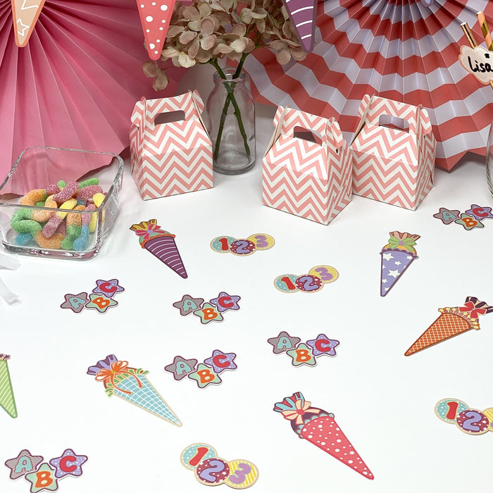 Oblique Unique Einschulungs-Deko-Set – Mit Girlande, 20 Servietten & Zuckertüten-Konfetti – Buntes Schulkind-Set Für Mädchen & Jungen – Perfekt Zur Schuleinführung Oblique Unique Einschulungs-Deko-Set – Mit Girlande, 20 Servietten & Zuckertüten-Konfetti – Buntes Schulkind-Set Für Mädchen & Jungen – Perfekt Zur Schuleinführung