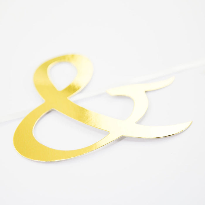 Mr & Mrs Girlande Banner Hochzeit Feier Dekoration Hochzeitsdeko Hochzeitsgirlande - gold