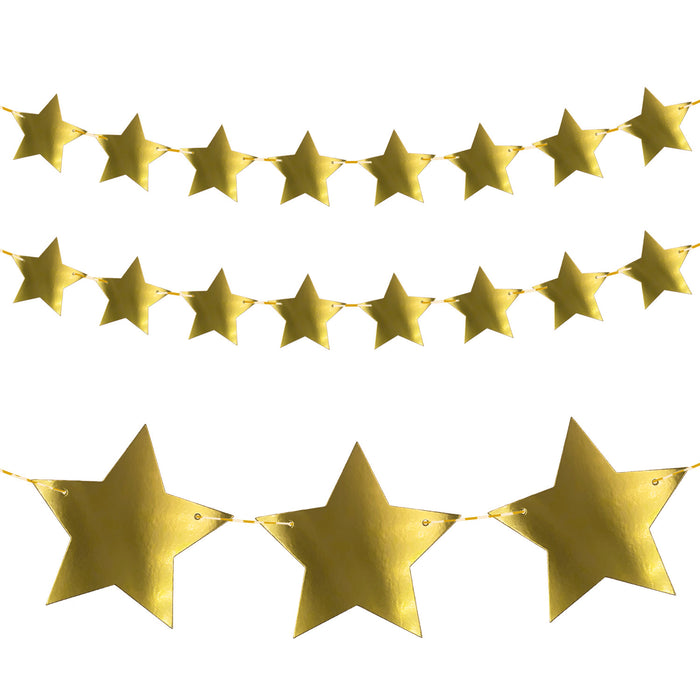 Schuleinführung Schulanfang Einschulung Deko Set - Endlich Schulkind & Stern Girlande + Zuckertüten Folienballon + Schulkind Ballon + Konfetti Set