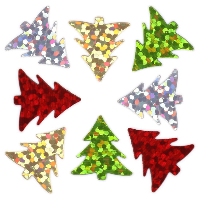 Tannenbaum Konfetti glänzend irisierend Weihnachtsbaum Tisch Streu Deko für Weihnachten - bunt