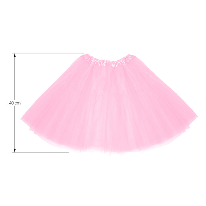 Tutu Tütü Damen Rock rosa Tüllrock Unterrock Kostüm Accessoire für Fasching Karneval 60 cm - 116 cm