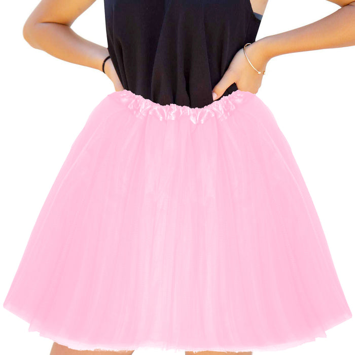 Tutu Tütü Damen Rock rosa Tüllrock Unterrock Kostüm Accessoire für Fasching Karneval 60 cm - 116 cm