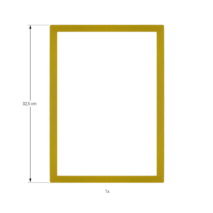 Bilderrahmen A4 wechselbar mit Magnetverschluss Anbringung selbstklebend Wand Dekoration für Bilder - gold