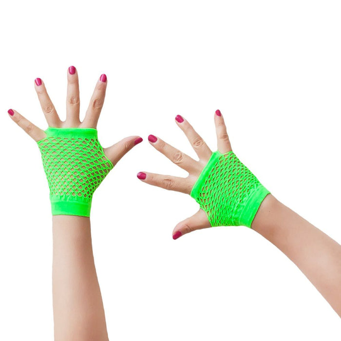 fingerlose handschuhe karneval Netzhandschuhe kurz fingerlos Party Karneval Fasching