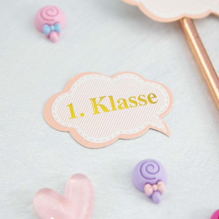 12x Lolly Lutscher Konfetti Tischdeko Kindergeburtstag Baby Shower Einschulung - bunt