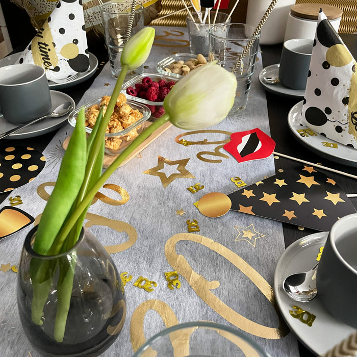 Tischläufer Tischband Tisch Läufer für 30. Geburtstag Jubiläum Tischde — Oblique Unique
