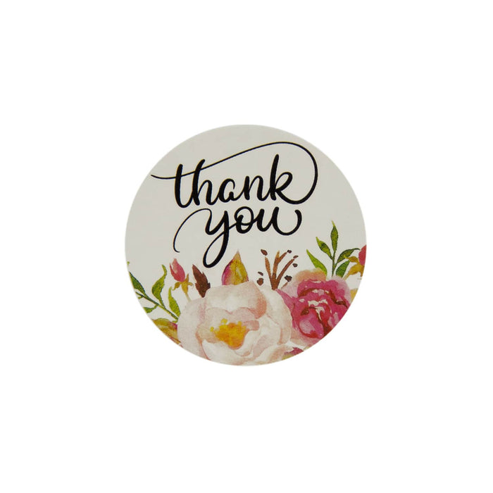 12 Thank you! Danke Sticker mit Blumen Aufkleber Hochzeit Konfirmation Gastgeschenk