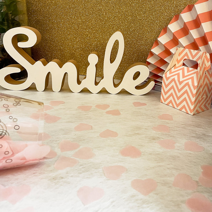 Papier Herz Konfetti 1000 Stk Herzen Tischdeko Streu Deko für Valentinstag JGA Hochzeit Liebe - rosa