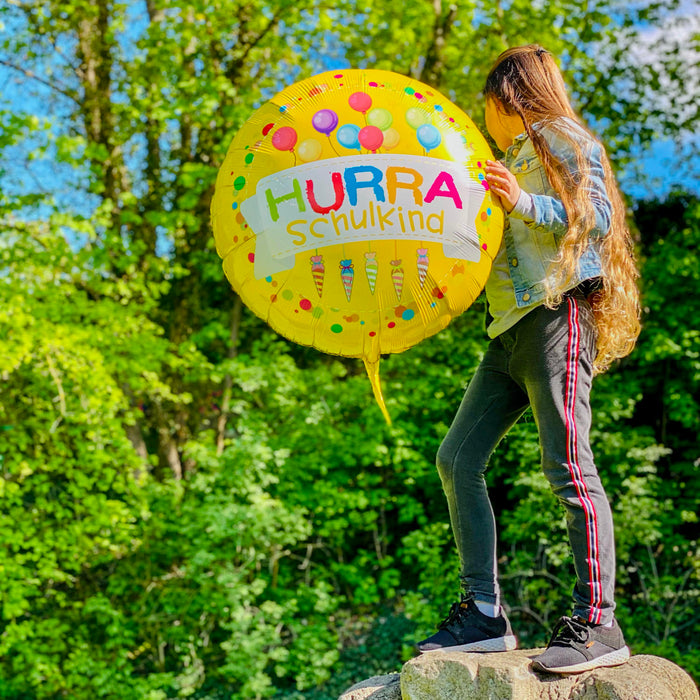 Schuleinführung Schulanfang Einschulung Deko Set - Zuckertüten Girlande Schulkind Luftballon Ballons