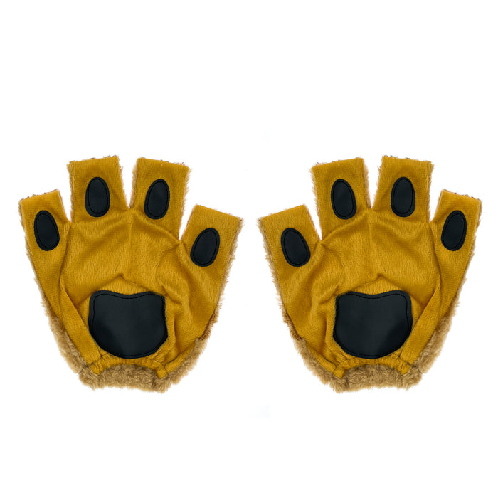 Bärentatzen Handschuhe Tier Handschuhe für Bär Kostüm Accessoires Karneval Fasching Motto Party Unisex