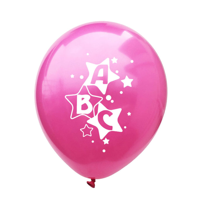 Konfetti Luftballon Set für Schuleinführung Schulanfang Deko Ballons rosa gold