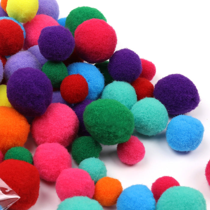 Ouligay 1000 Kleine Mini 1cm Pompons Zum Basteln 10mm Bunt Bunte Filzkugeln Klein Small Pom Poms Für Handwerk Herstellung Pompons Bälle Für Kinder DIY Kreativen Dekorationen