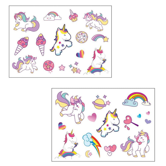 60 Einhorn Unicorn Sticker Aufkleber Set Deko Kinder Geburtstag