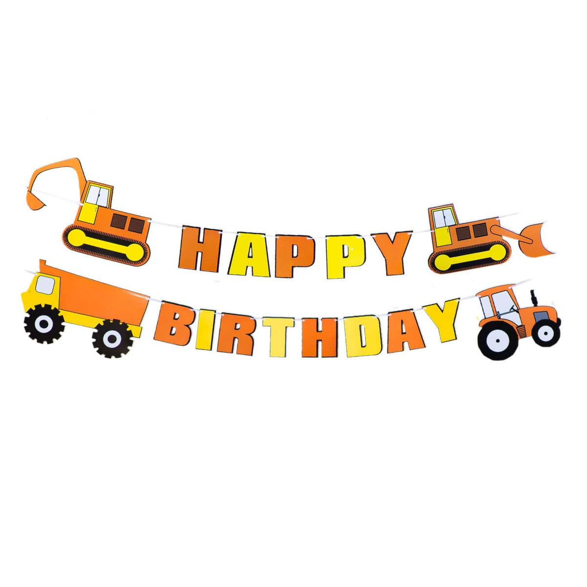 Kindergeburtstag Banner 'Happy Birthday' - Buntes Stoffbanner, 180x119 Cm, Für Partys, Fotohintergrund & Raumdekoration