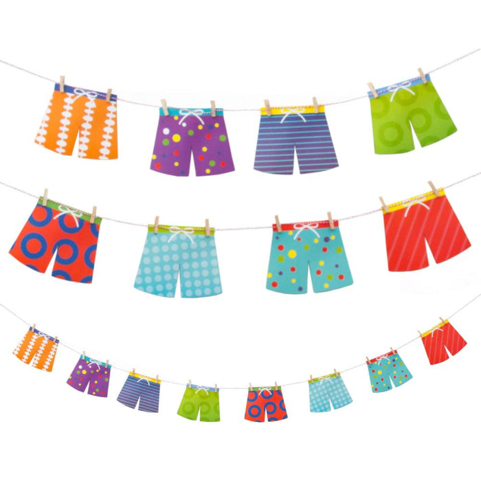 Badeshorts Girlande Sommer Garten Pool Party Deko Badehosen Banner