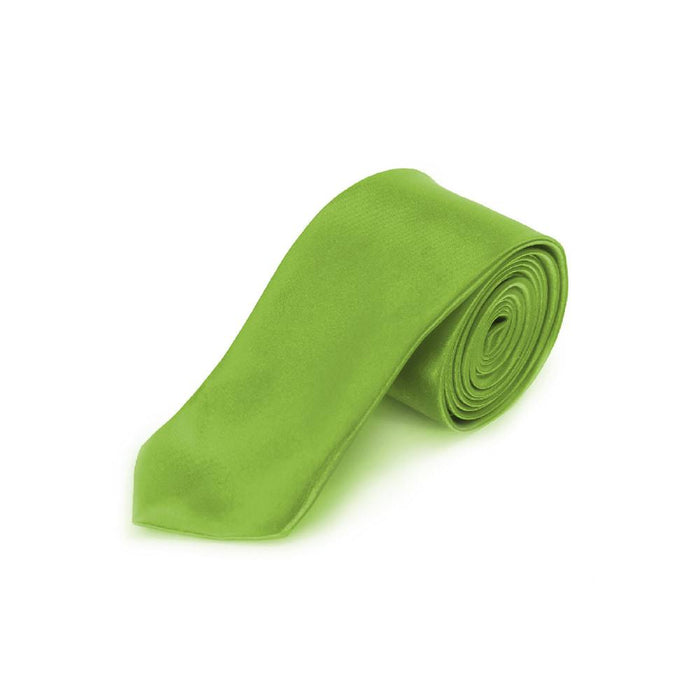 Krawatte Schlips schmal Binder Style - grasgrün